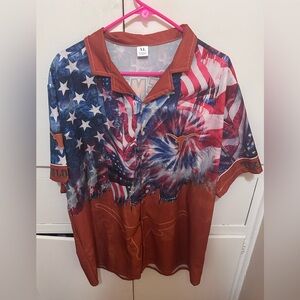 Texas Longhorns men’s size XL button up short sleeve shirt